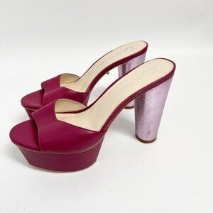 ALTERRE Malbec Metallic Platform heels Sz 6
